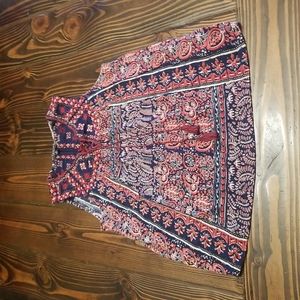 Lucky Brand womens vneck sleeveless top